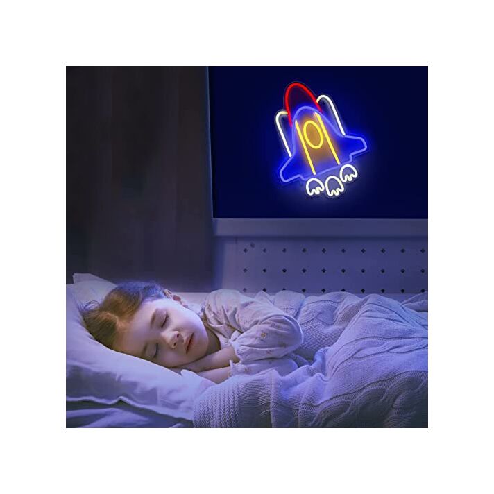 Neon Rocket Led Neon Light Room Decor Cool Party Wall Decoration