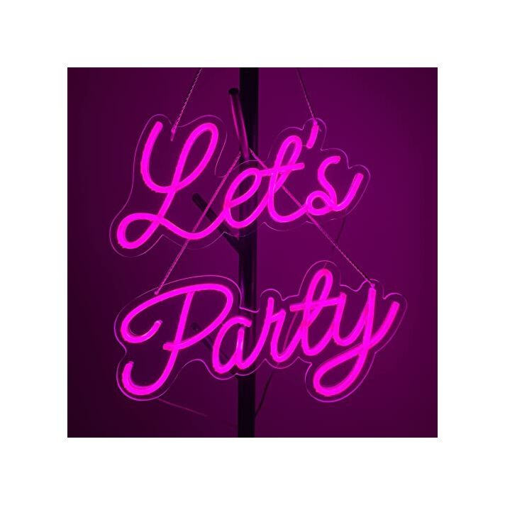 Lets Party Neon Signs Art Wall Lights For Beer Bar Club Bedroom Wedding Party Gifts