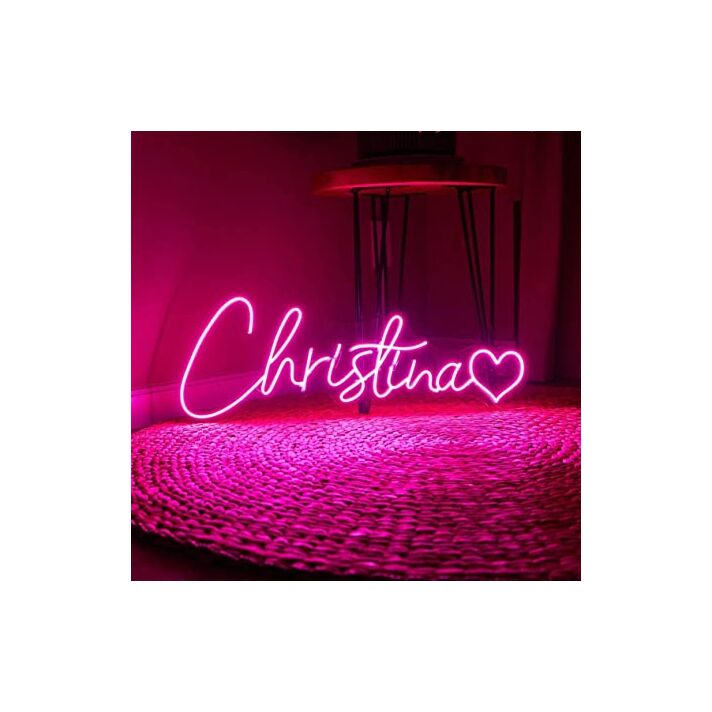 Customize Christina Neon Name Signs For Wall Art Bedroom Wedding Birthday Party Home Decor Christmas Gift