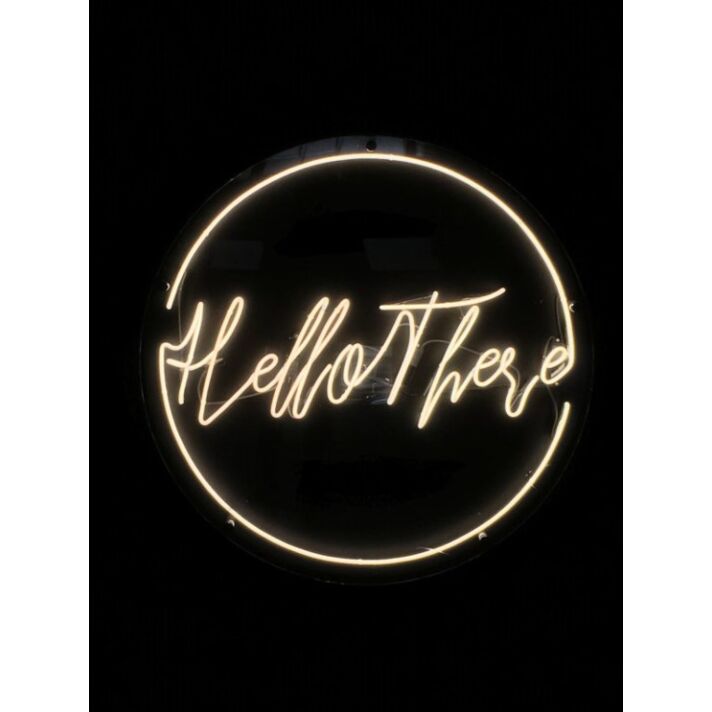 Hello There Neon Sign Warm White Art Neon Light