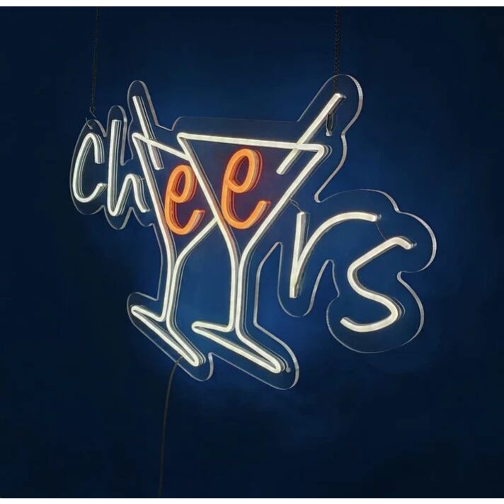 Cheers Cocktail Neon Sign Neon Bar Sign