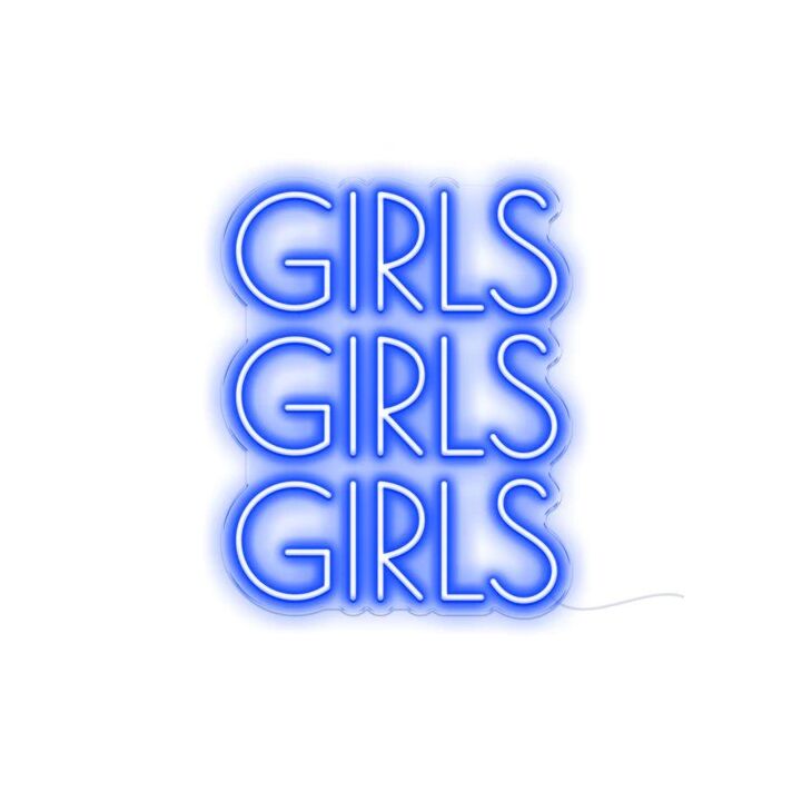 Girls Girls Girls Neon Sign For Grils