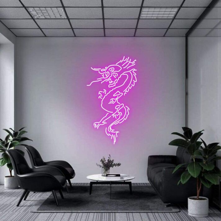 Dragon neon sign
