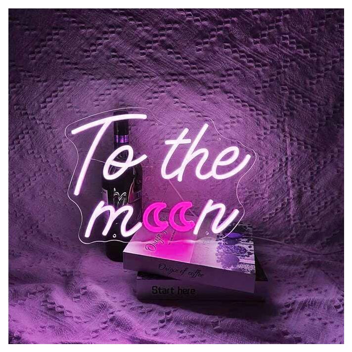 To the Moon  LED Neon Sign