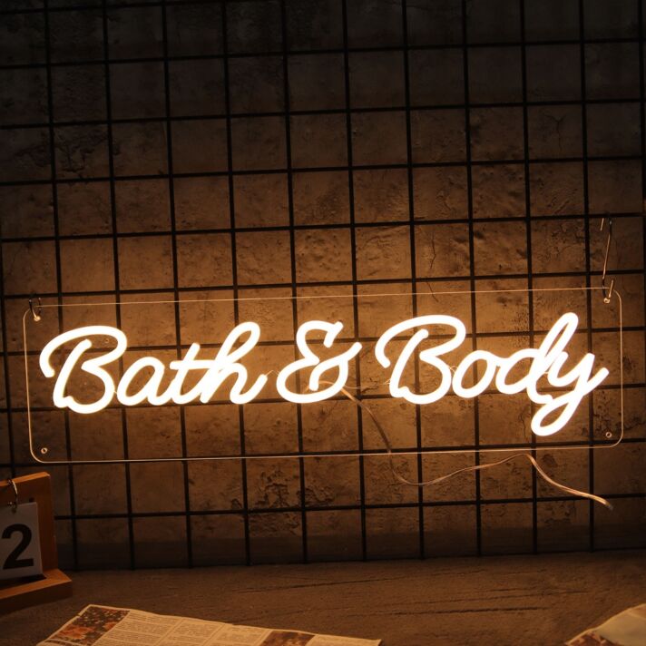 Bath And Body Neon Sign