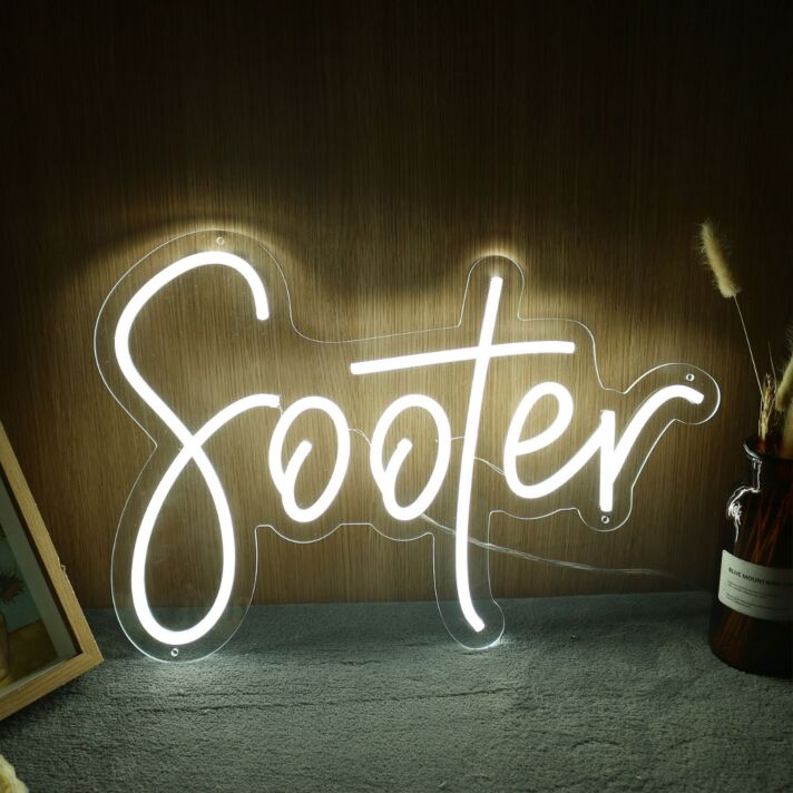 Sooter Yellow Neon Sign