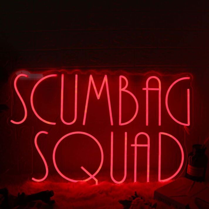 Scumbag Squad Red Neon Sign