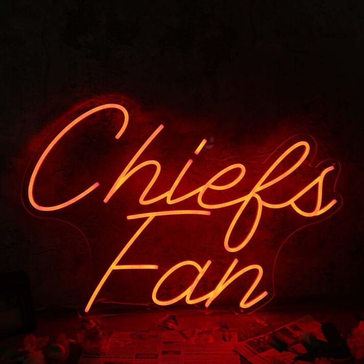 Chiefs Fan Red Neon Sign