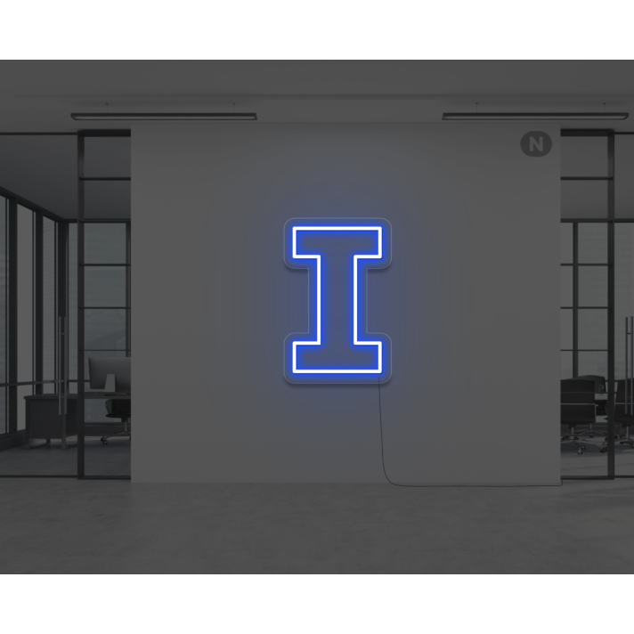 Neon Letter I