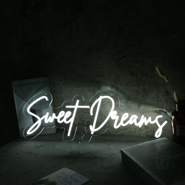 Sweet Dream White Custom Neon Sign