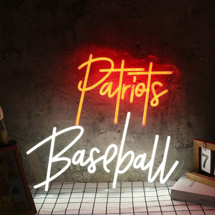 Patriots Baseball Custom Neon Sign