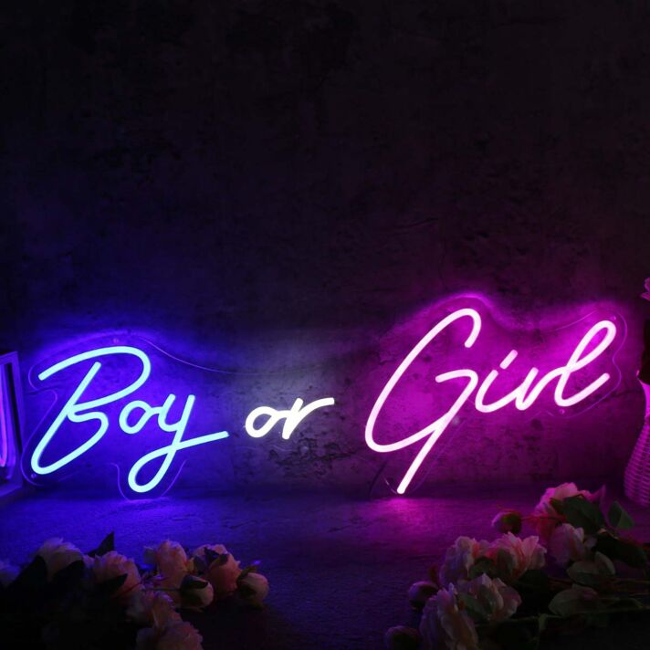 Boy Or Girl Custom Neon Sign