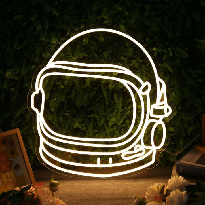Astronaut Helmet Custom Neon Sign