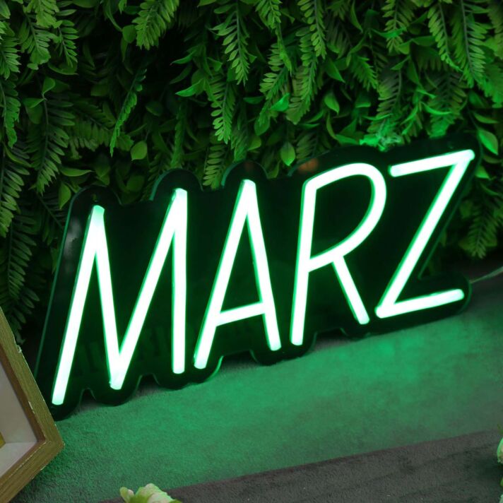 MARZ Green Neon Sign