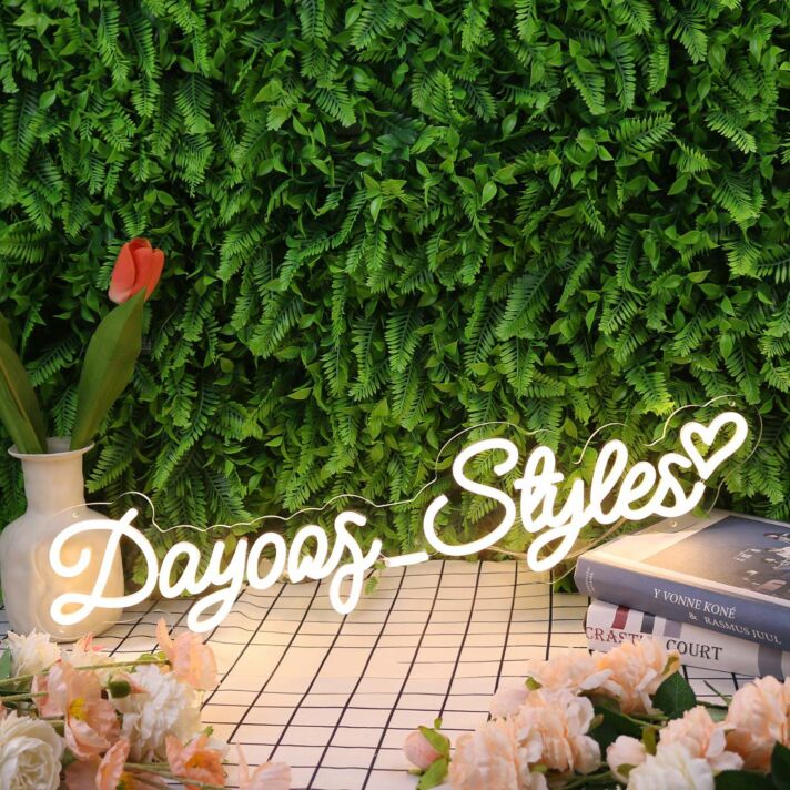 Dayoos Styles Yellow Neon Sign