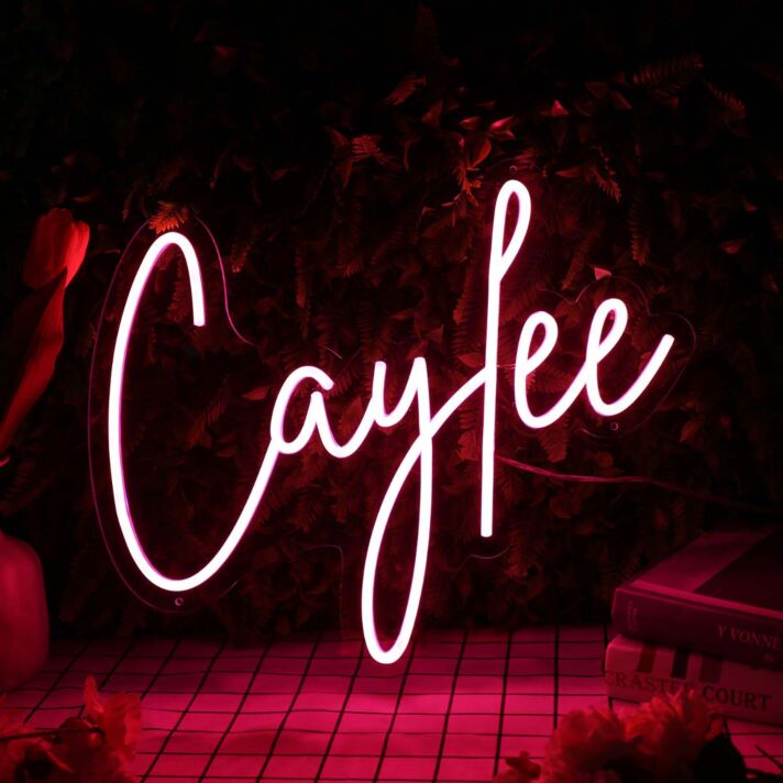 Caylee Red Neon Sign