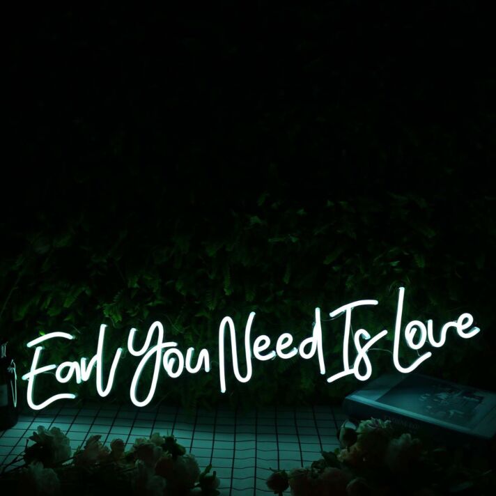 Earl You Need Is Love Blue Neon Sign