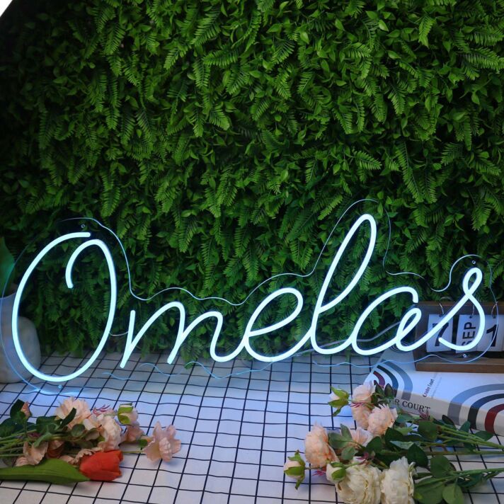 Omelas Blue Neon Sign