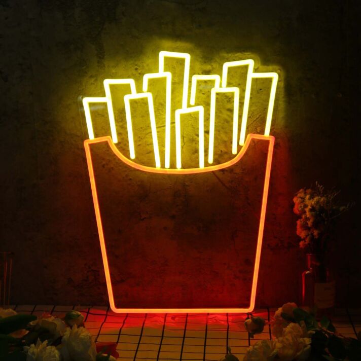 Fresh Fries Custom Neon Sign