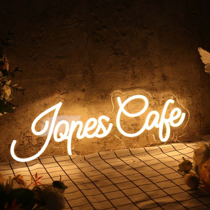 Jones Cafe Yellow Neon Sign