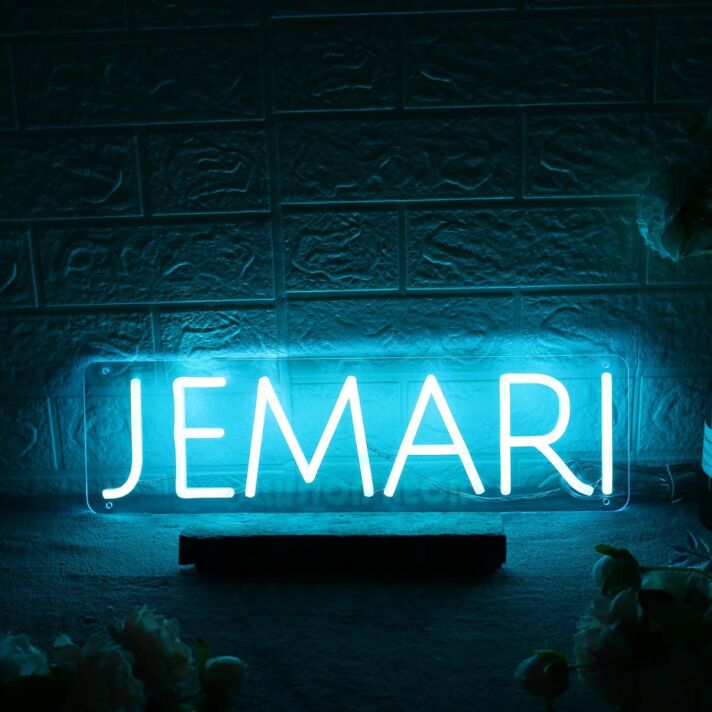 Jemari Blue Neon Sign