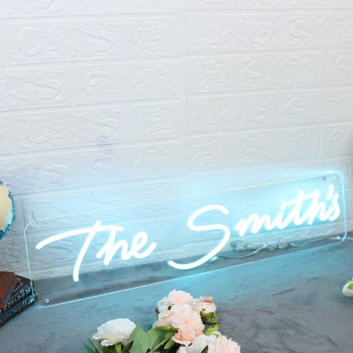 The Smith's Blue Neon Sign