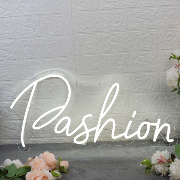 Pashion White LED Neon Sign