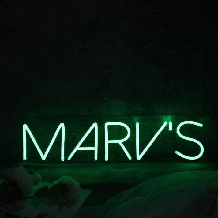Marv s Green Neon Sign
