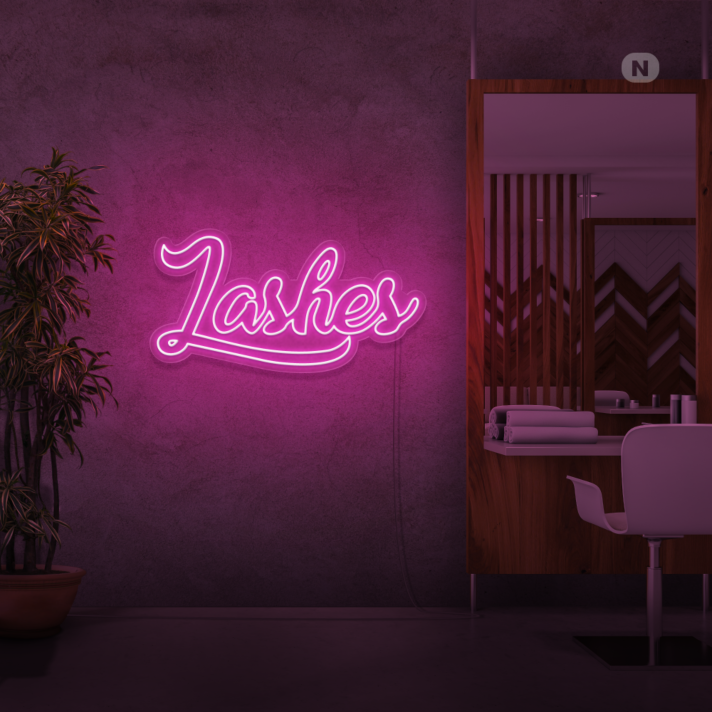 Eyelash Neon Sign