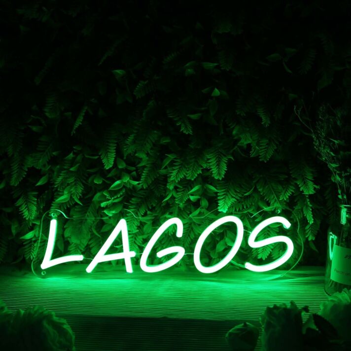 Lagos Green Neon Sign