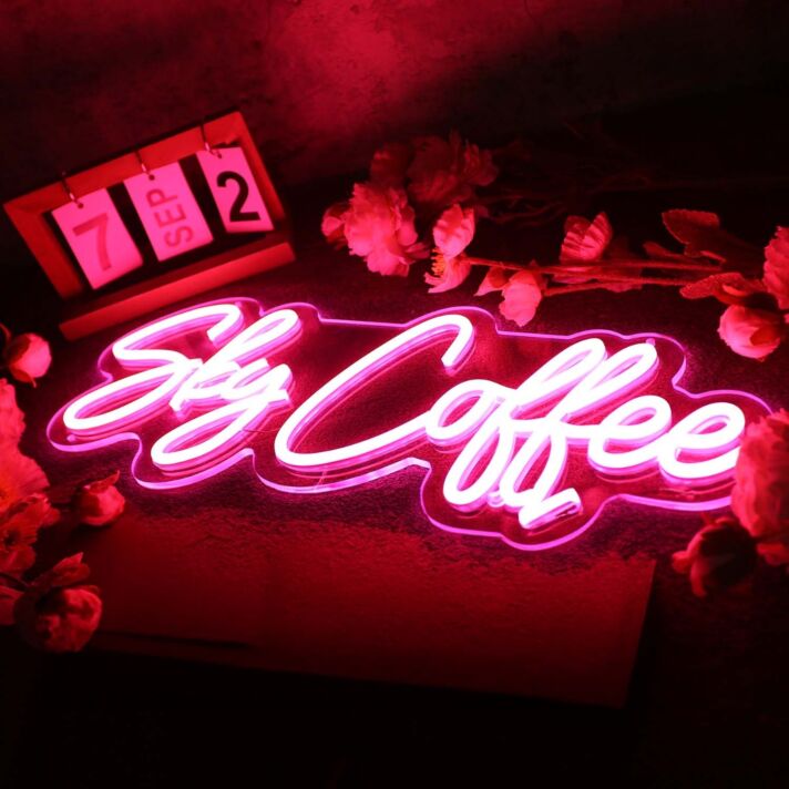Sky Coffee Red Neon Sign