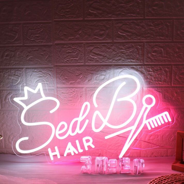 Sed B Hair Custom Neon Sign