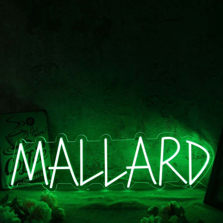 Mallarf Green Neon Sign