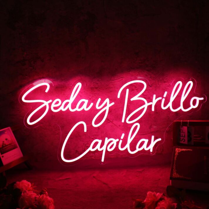 Seday Brillo Capilar Red Neon Sign