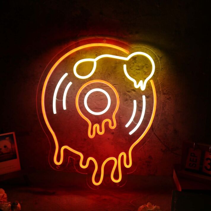 Melting Record LED Neon Sign