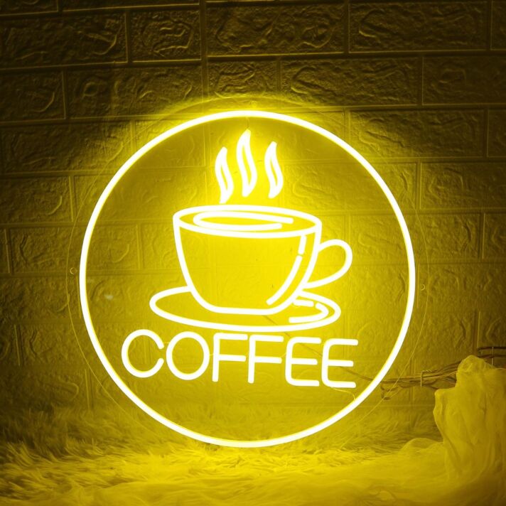 Yellow Coffee Neon Sign
