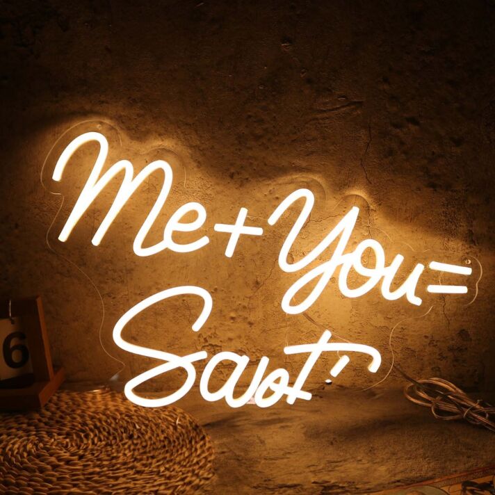 Me You Santi Yellow Neon Sign