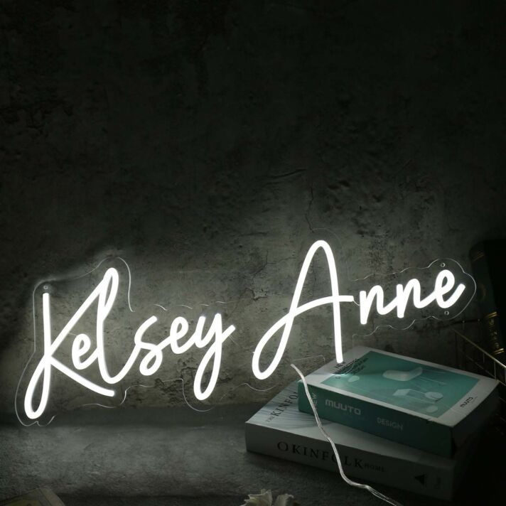 Kelsey Anne White Neon Sign