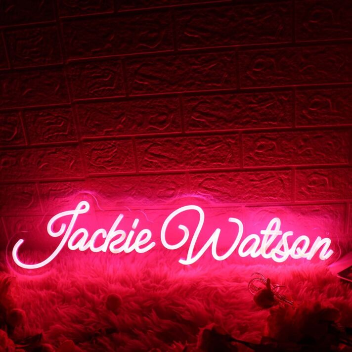 Jackie Watson Red Neon Sign