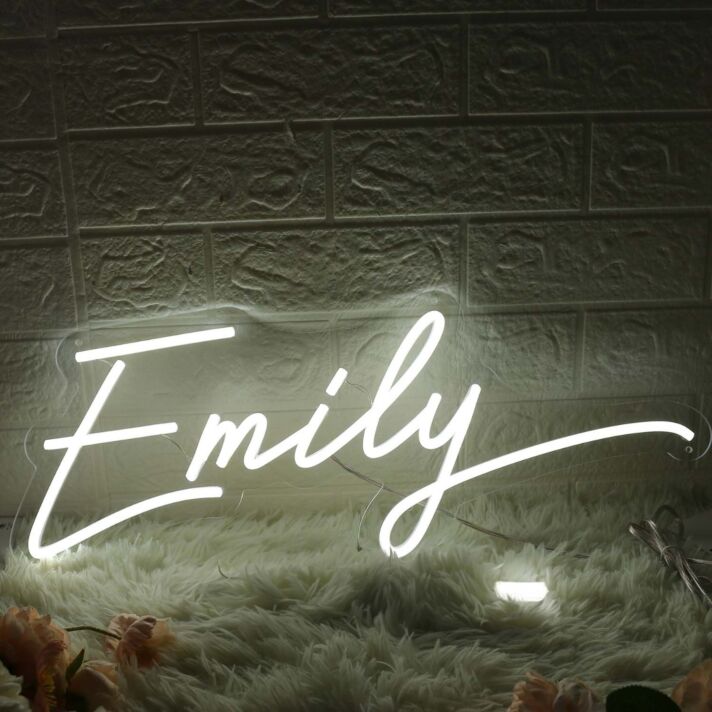 Emily White Neon Sign