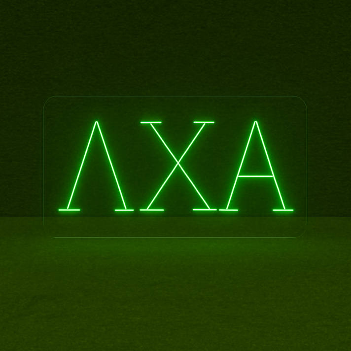 Lambda Chi Alpha ΛΧΑ LED Neon Sign Celebrating Brotherhood and Service