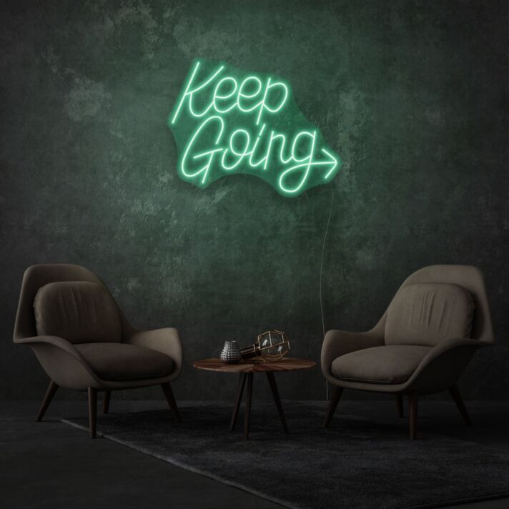 Keep Going LED Neon Lettering