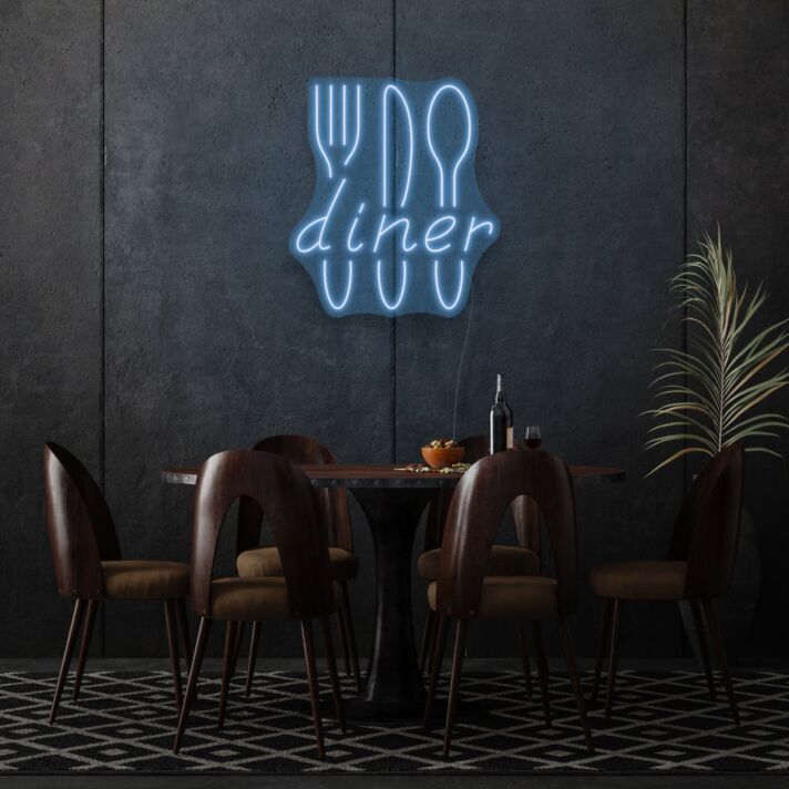 Diner Neon Classic American Eatery Vibes