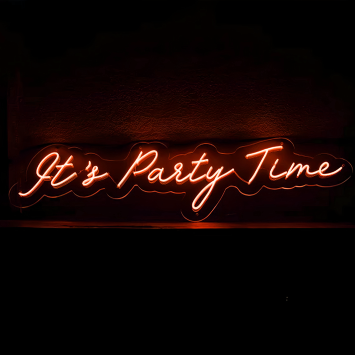 It's Party Time - Let the Neon Glow Light Up Your Celebration