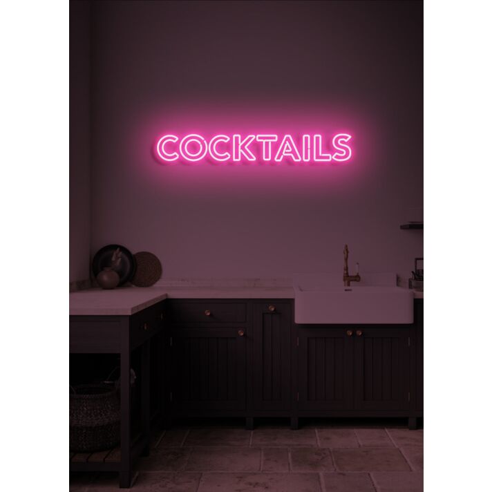 Cocktails Neon Vibrant and Inviting, Ideal for Bars and Nightlife