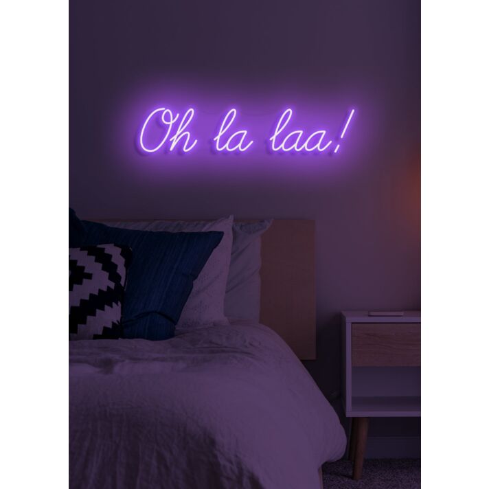 Oh la la Neon Flirtatious Charm and Allure