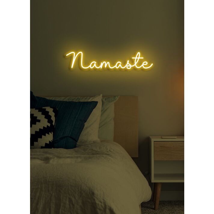 Namaste Neon Peace and Harmony in Light