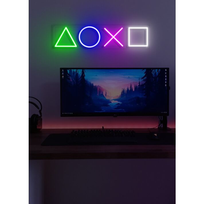 Playstation Neon Home of Digital Adventures