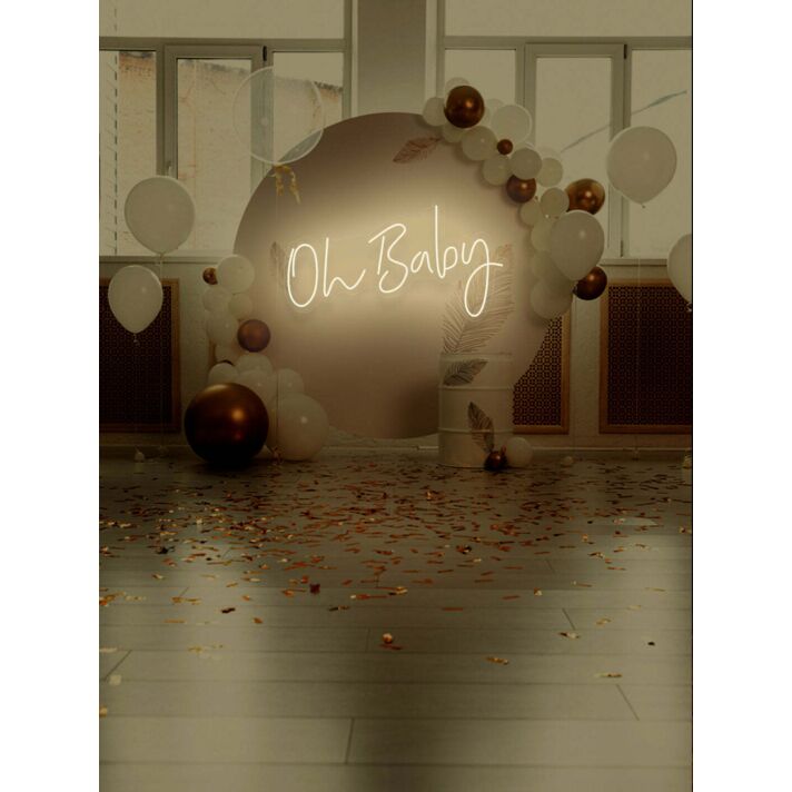 Oh Baby Neon Excitement for New Beginnings