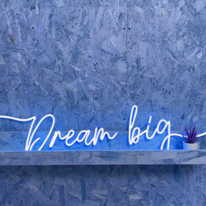 Dreaming  Big Neon Dreamscape for Visionaries
